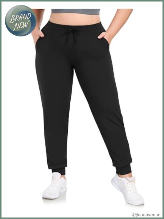Pants - Plus Size Sweatpants Women Joggers with Pockets Athletic Lounge Yoga Running